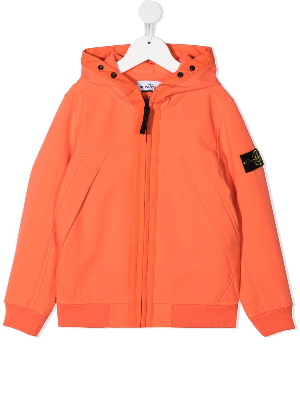 фото Stone island junior худи на молнии с нашивкой-логотипом