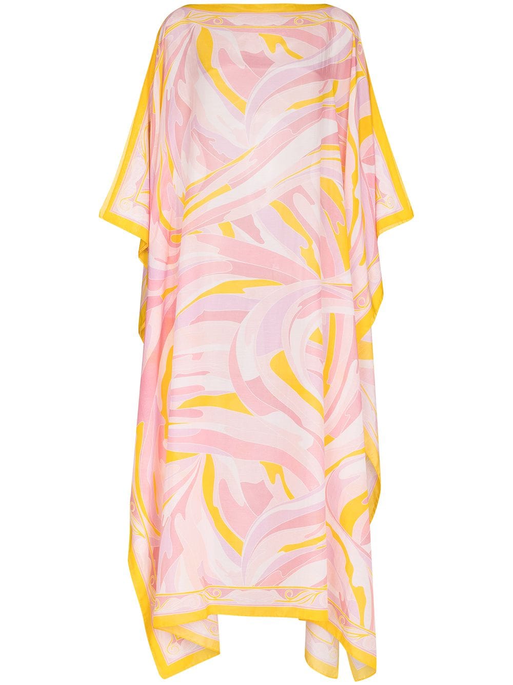 Emilio Pucci Vetrate Print Kaftan Dress In Pink