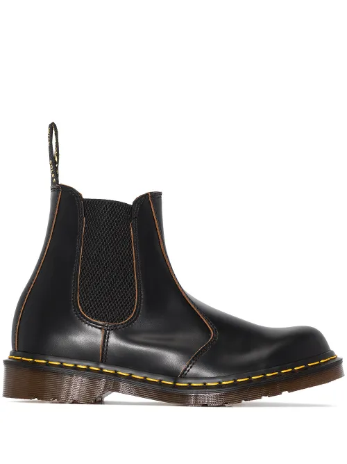 Bottines en cuir à bout rond - Dr. Martens - Modalova