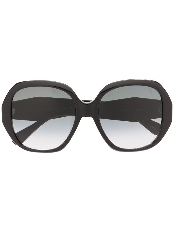 gucci large frame sunglasses