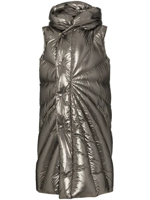 Moncler + Rick Owens Colete matelassê Porterville