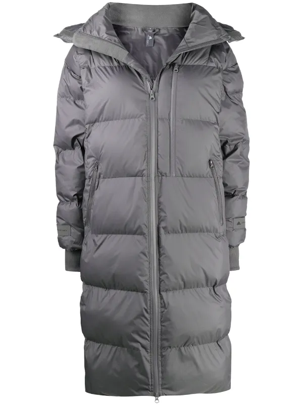 adidas by stella mccartney long padded jacket