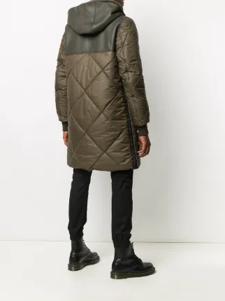 quilted mid-length coat展示图