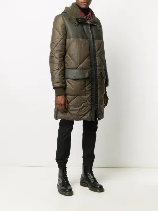 quilted mid-length coat展示图