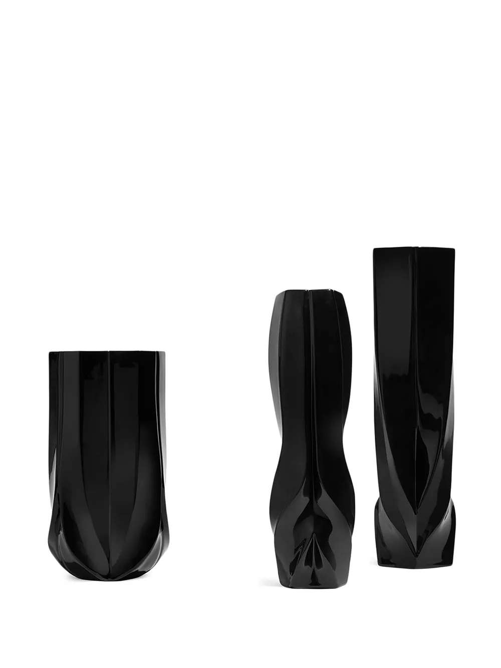 фото Zaha hadid design braid vase wide - h 30cm