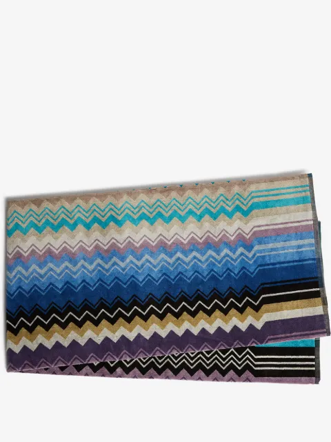 Missoni Home Giacomo zig zag print towel