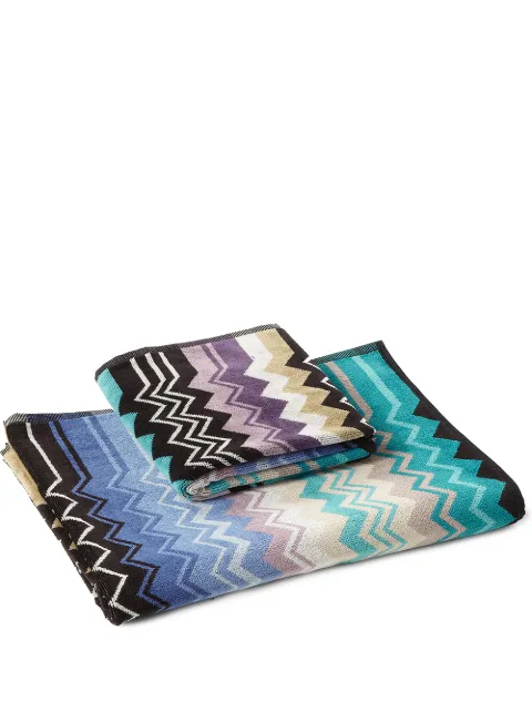 Missoni Home Giacomo chevron print towels (set of 2)