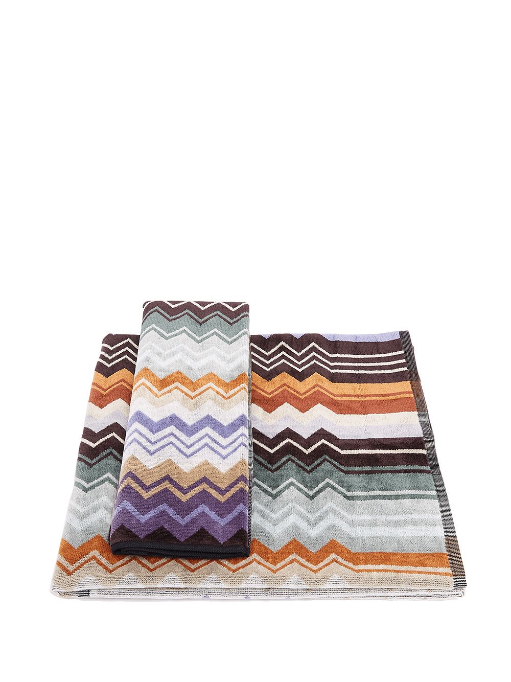 фото Missoni home комплект giacomo из двух полотенец с узором шеврон