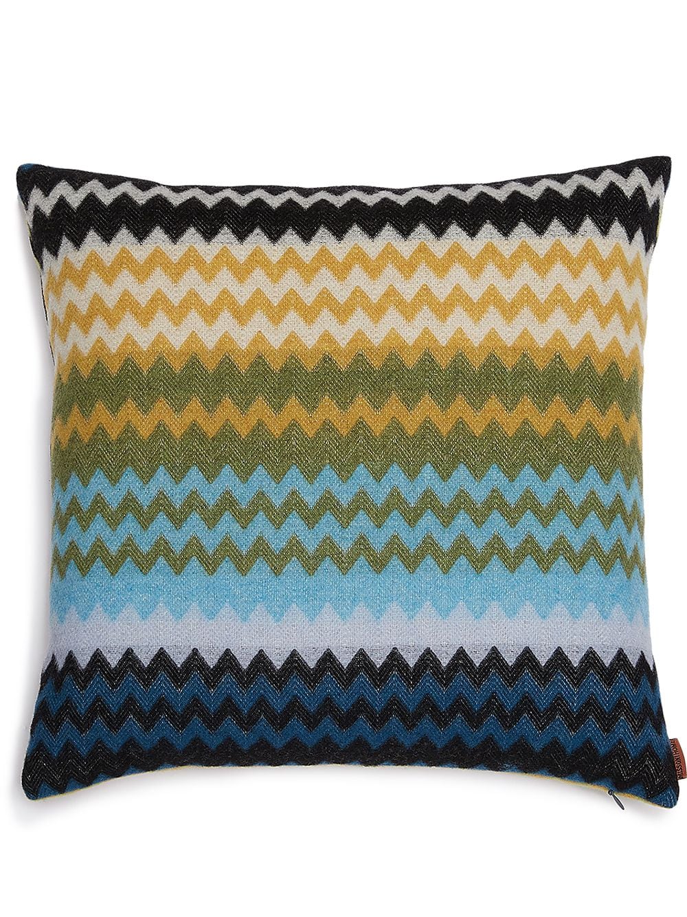 Missoni Humbert Geometric-pattern Cushion In Blue