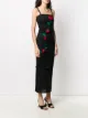 Dolce & Gabbana rose applique fitted dress