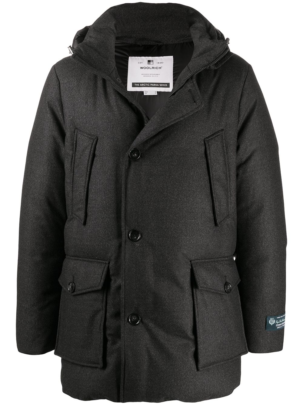 фото Woolrich пуховик с капюшоном