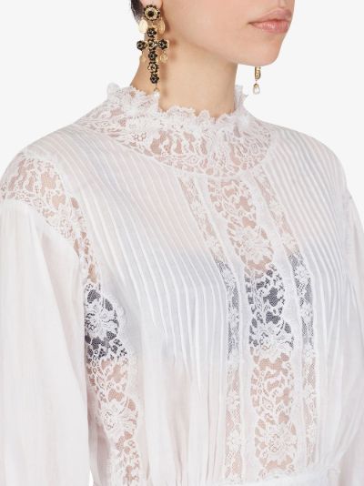 dolce and gabbana lace blouse