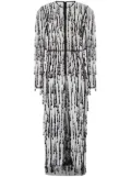 Dolce & Gabbana bead-embellished fringed sheath dress - Black