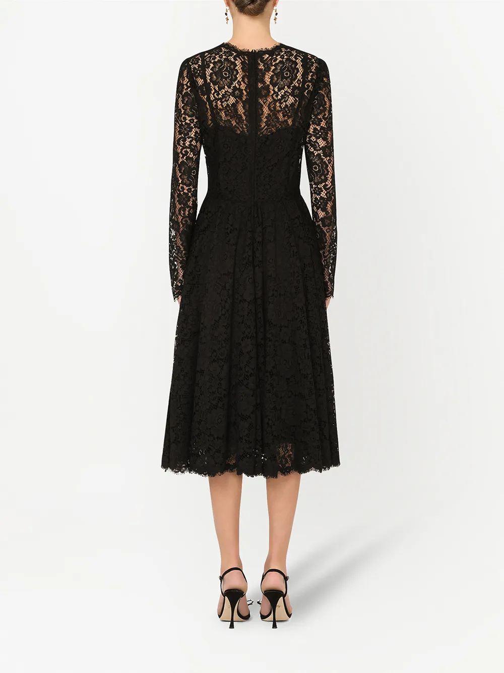 Dolce & Gabbana Jurk met lange mouwen Zwart