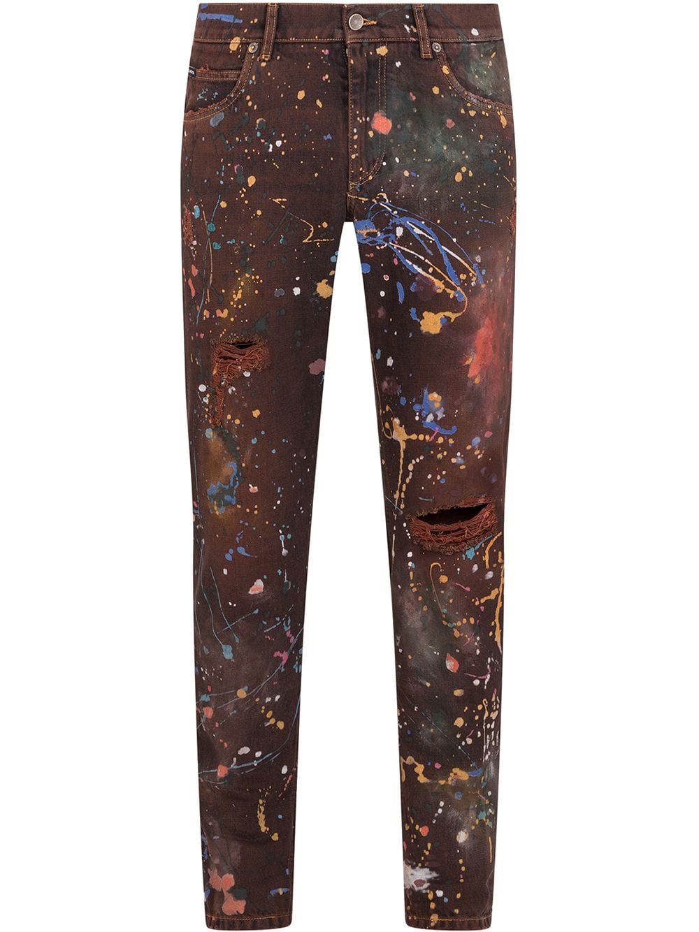 Dolce & Gabbana Paint splatter-print Jeans - Farfetch