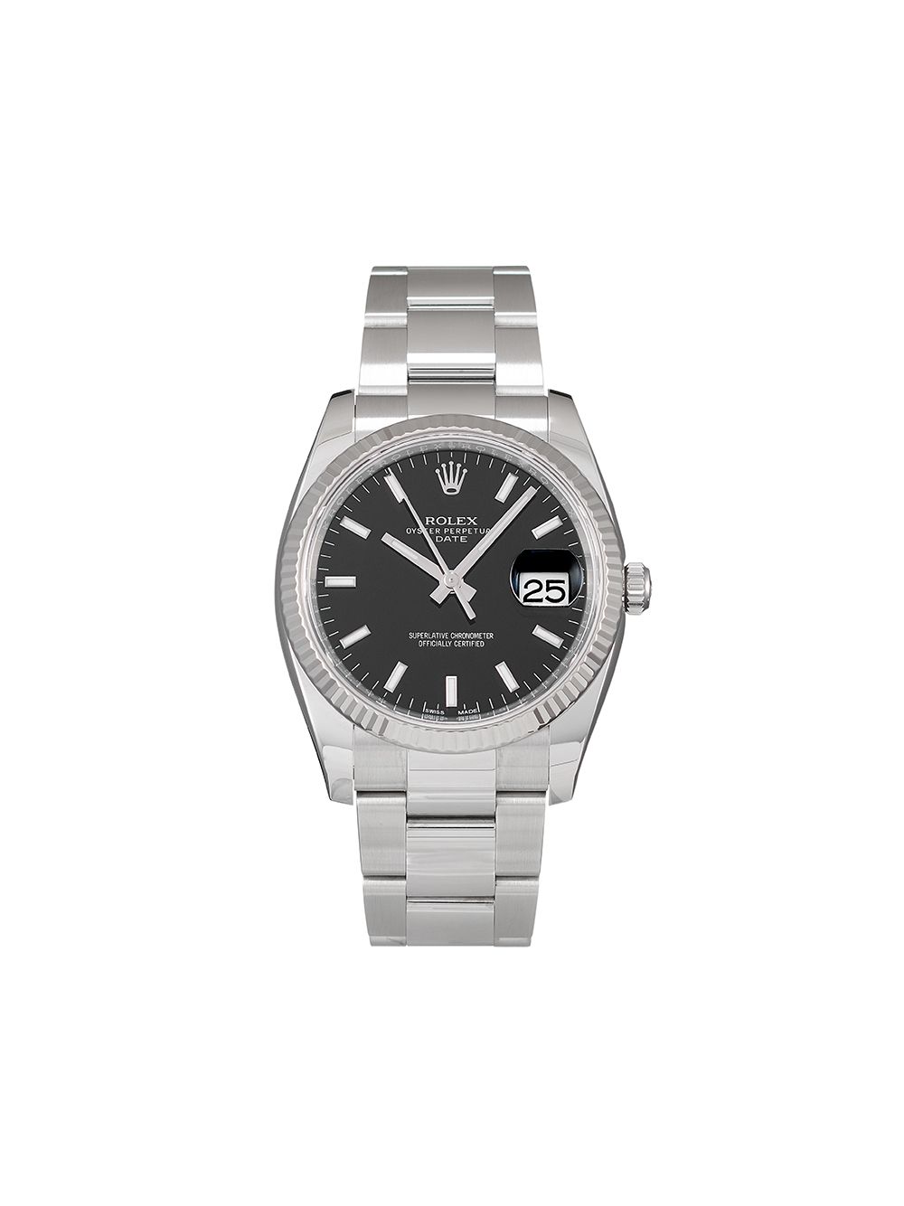 фото Rolex наручные часы oyster perpetual date pre-owned 34 мм 2020-го года