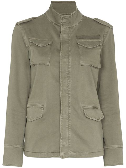 ANINE BING stand-up collar military jacket
