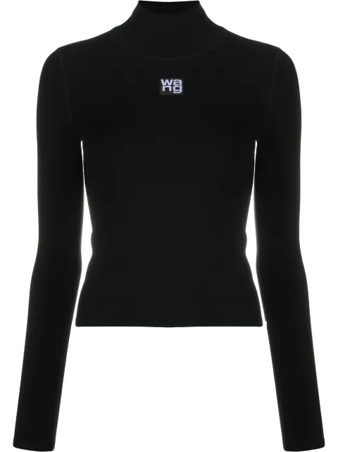 Alexander Wang high neck logo top