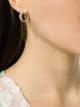 Image 2 of LOVENESS LEE small Rebutia hoop earrings