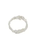 LOVENESS LEE Cylindro textured ring - Silver
