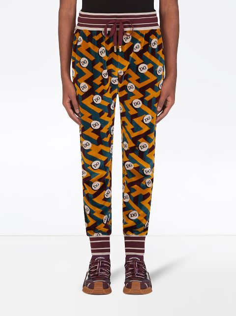 dg logo tapered track pants