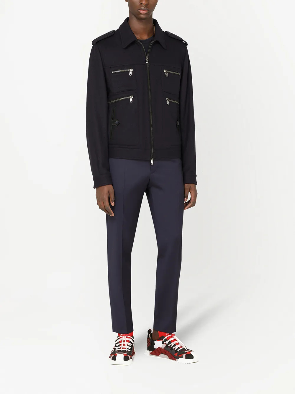 Dolce & Gabbana Slim-fit pantalon - Blauw