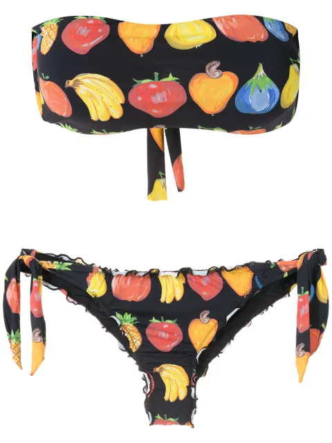 Amir Slama Frufru bandeau bikini set