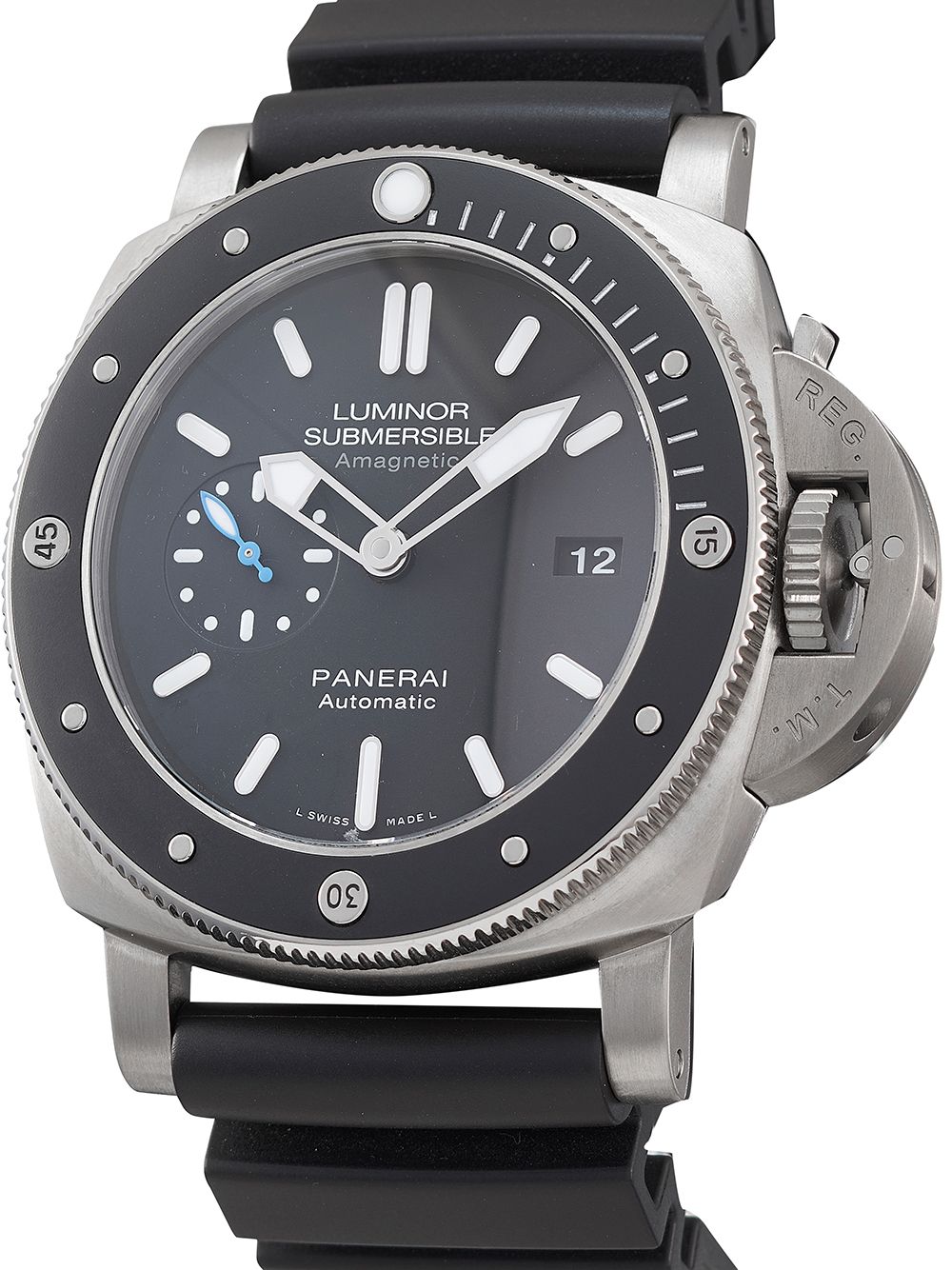 фото Panerai наручные часы pre-owned luminor submersible 1950 amagnetic 3 days 47 мм 2020-го года