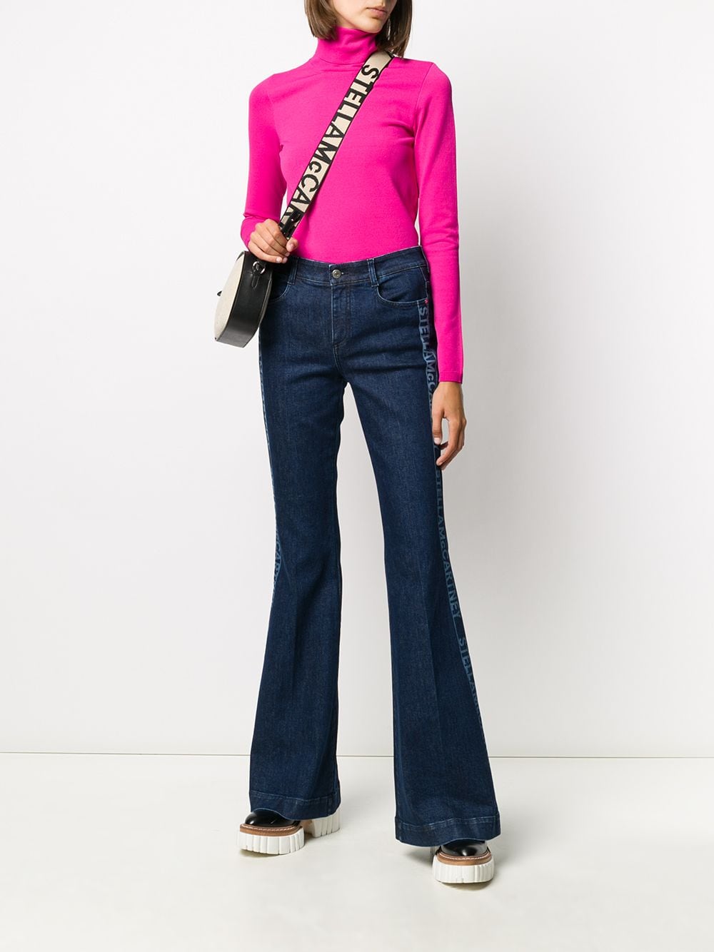 Shop Stella McCartney roll-neck knitted top with Express Delivery ...