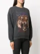 ANINE BING Tiger garment-dyed sweatshirt