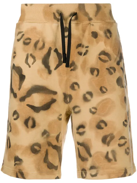 1017 ALYX 9SM leopard-print cotton track shorts