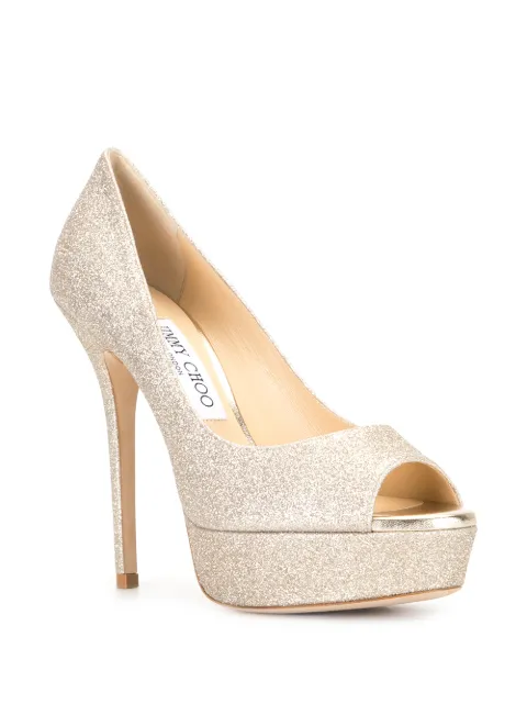jimmy choo 125mm bryn leather platform booties