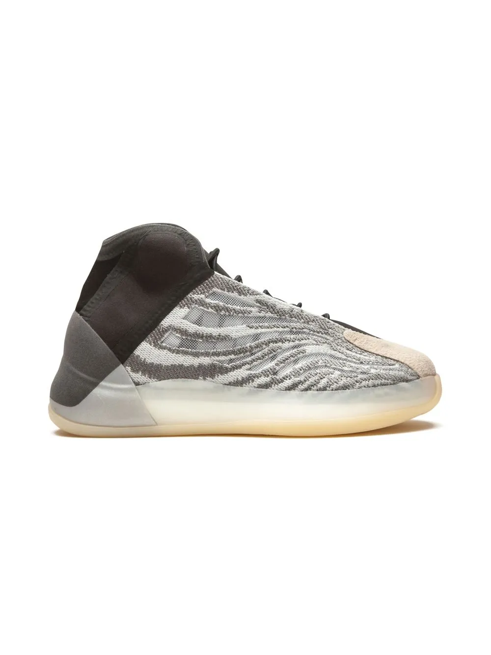 Shop Adidas Originals Yeezy Quantum Sneakers In Grey