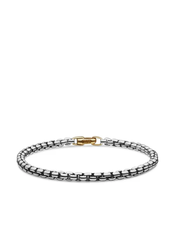 David Yurman DY Bel Aire Box Chain ブレスレット 4mm 14Kイエロー