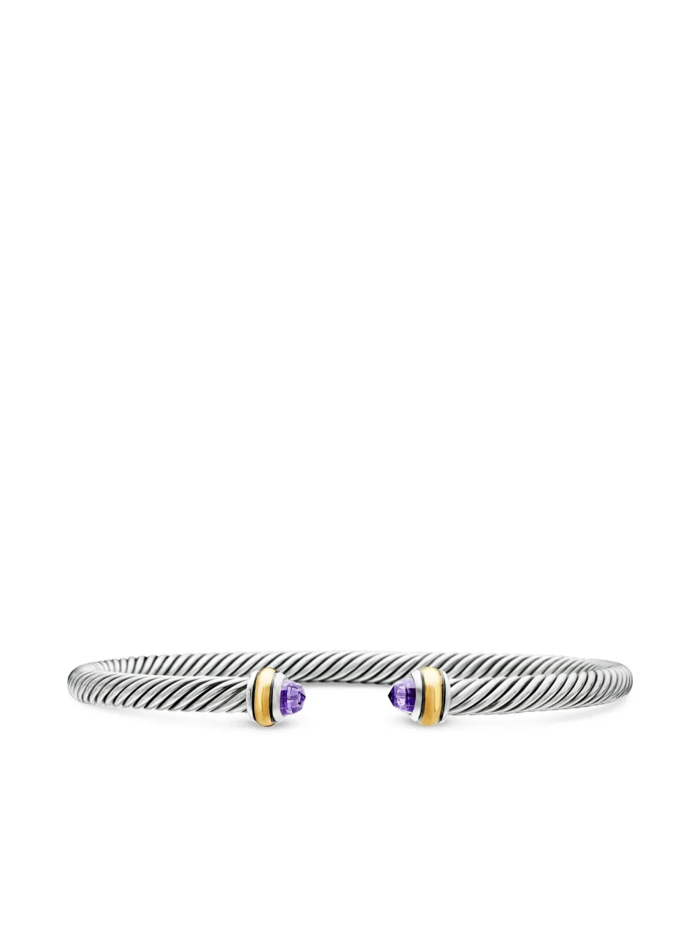 David Yurman 18kt yellow gold and sterling silver Classic Cable bracelet (4mm) | Silver | Image 1