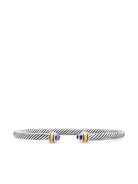 David Yurman pulsera Classic Cable en oro amarillo de 18kt y plata de ley de 4mm