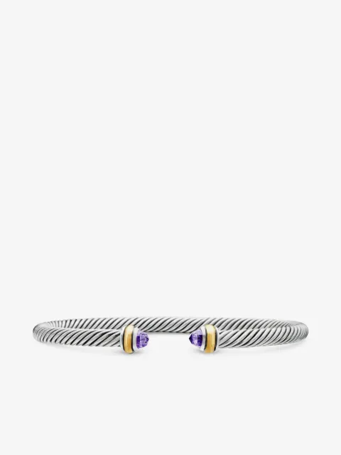 David Yurman bracelet Classic Cable en or 14ct et argent sterling (4 mm)