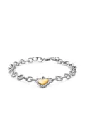 David Yurman 18kt yellow gold and sterling silver Cable Collectibles Cookie Classic Heart bracelet (4.5mm)