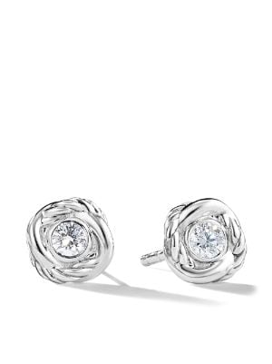 David Yurman Sterling Silver Chatelaine Pearl Stud Earrings - Farfetch