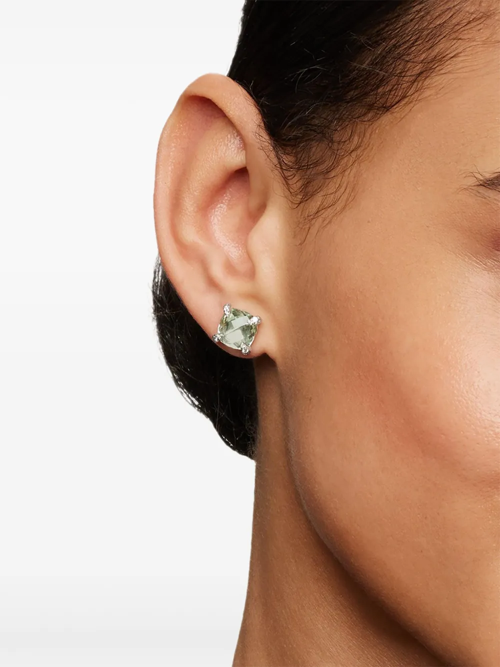 David Yurman sterling silver Chatelaine diamond stud earrings (9mm) | Image 2