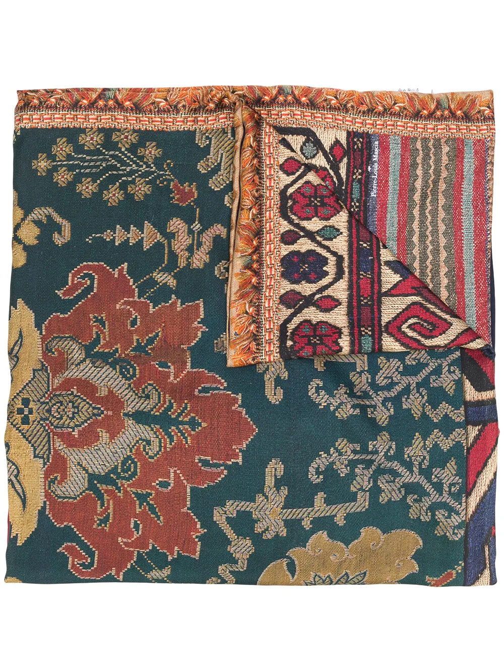 Click to view more detailed imagery on our partner's website Pierre-louis Mascia Contrast Print Scarf In Red