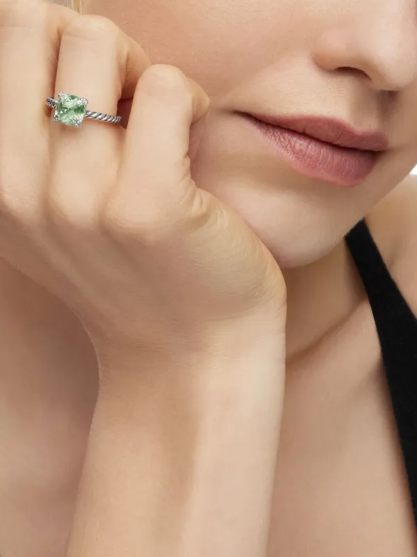 David Yurman Sterling Silver Chatelaine Prasiolite And Diamond