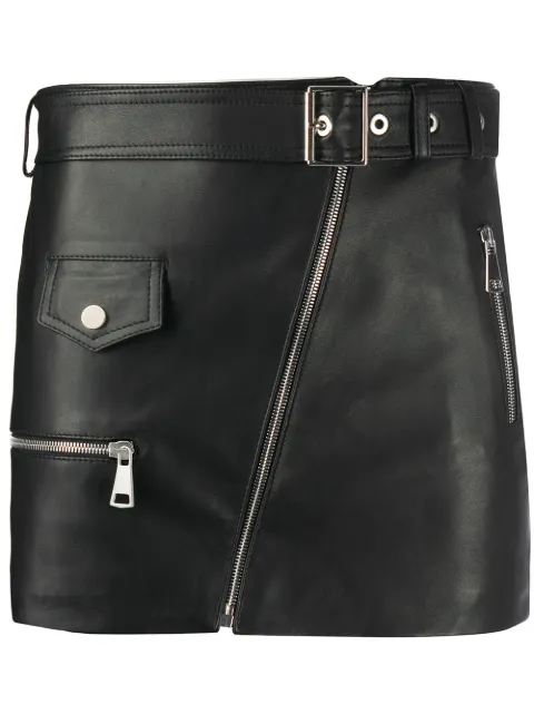 Manokhi leather mini skirt