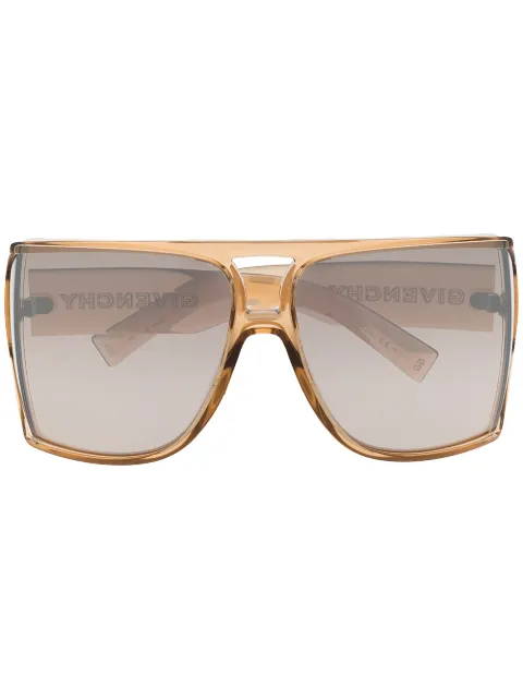Givenchy Eyewear Óculos de sol oversized com lentes coloridas