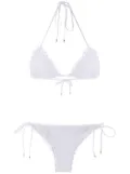 Amir Slama ripple effect bikini set - White