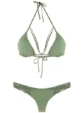 Amir Slama straps triangle bikini set - Green