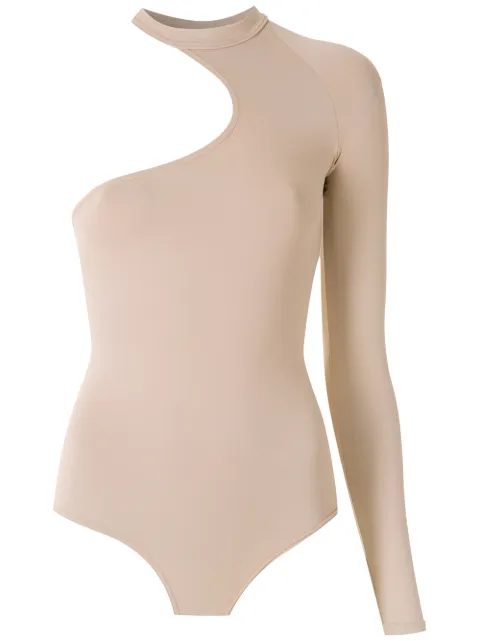 Amir Slama asymmetric long sleeve bodysuit 