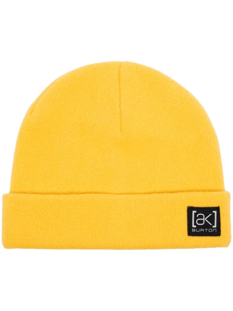 yellow Burton AK Stagger beanie hat 