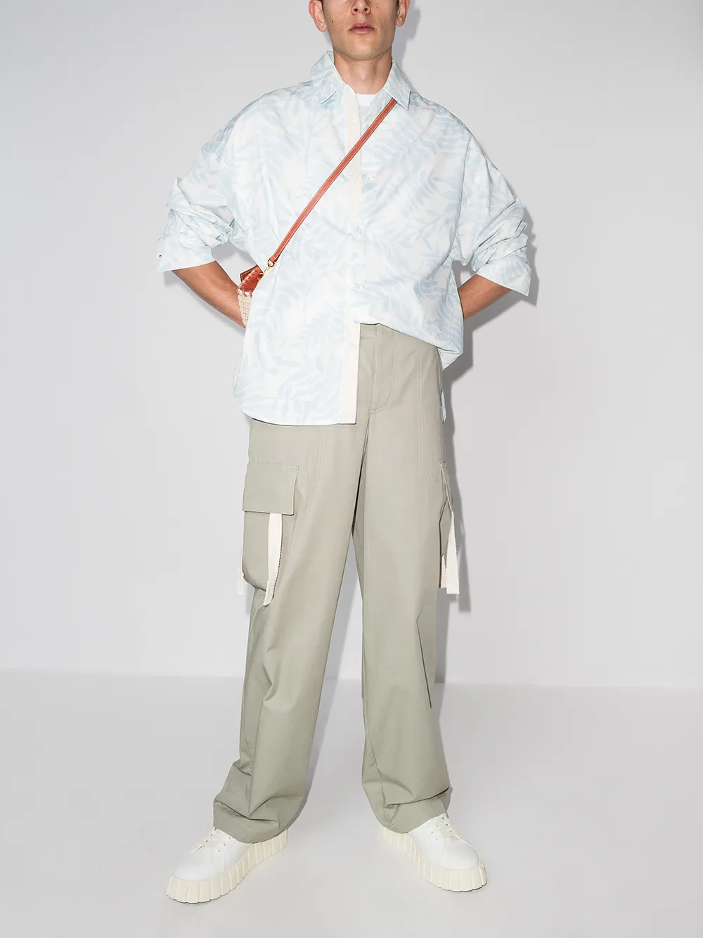 фото Jacquemus рубашка la chemise simon с принтом