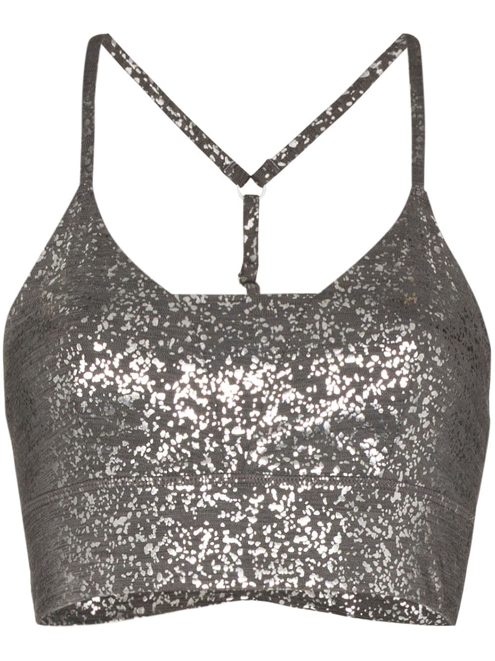 фото Sweaty betty спортивный бюстгальтер disco с эффектом металлик